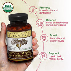 Close-up of label highlighting vegan capsules and 120-count bottle.