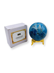 Wholesale Gem Shop Altar setup with Apatite sphere for serene ambiance