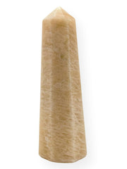 Wholesale Gem Shop Cream Moonstone Obelisk Tower 70mm ideal for meditation and energy balancing