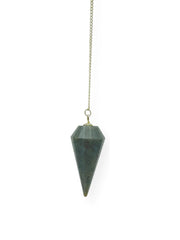 Wholesalegemshop Blue Aventurine Pendulum front view for divination