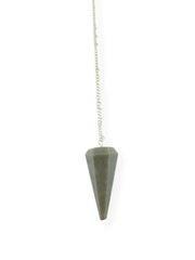 Wholesale Gem Shop blue aventurine pendulum hexagonal facet for focused dowsing