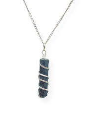 Wholesale Gem Shop crystal point pendant front view for everyday positive energy.