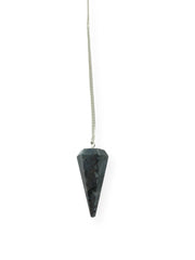 Wholesale Gem Shop larvikite pendulum hexagonal point for focused energy readings during meditation