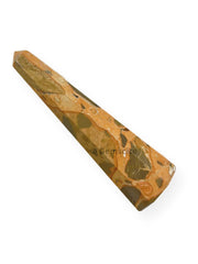 Wholesale Gem Shop Leopard Skin Obelisk 70mm in hand, portable energy accent