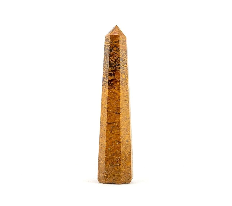 Wholesale Gem Shop Mariyam Obelisk Tower 3in front view for focus and spiritual balance.