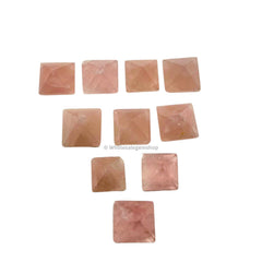 Wholesale Gem Shop rose quartz pyramid used in energy work and mood balance.