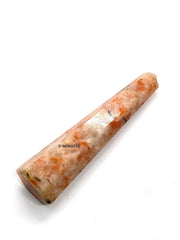 Wholesale Gem Shop sunstone obelisk facet detail for mindful observation.