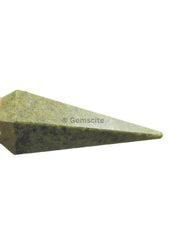Wholesale Gem Shop Vesuvianite pendulum in velvet pouch for mindful dowsing