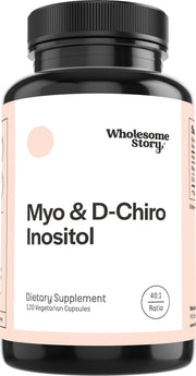 Wholesome Story bottle label highlights 40:1 ratio for hormonal balance.