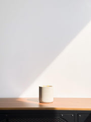 Coconut wax glow demonstrates clean burn for a calm space.