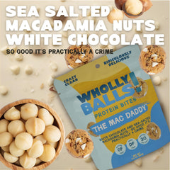 Wholly Balls Protein Bites cinnamon vanilla – gluten-free bite with balanced protein