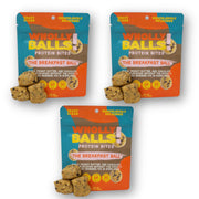 Wholly Balls Protein Bites pack of 3 for convenient energy on the go.