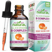 Why Not Natural Vitamin B Complex liquid drops bottle highlighting energy support