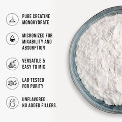 WHYZ Creatine Monohydrate dissolving in a glass to improve shake consistency.