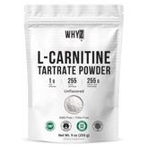 WHYZ L-Carnitine Tartrate Powder bottle for daily supplementation and easy dosing.