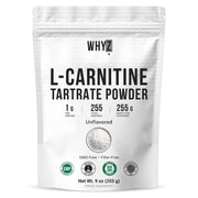 WHYZ L-Carnitine Tartrate Powder bottle for daily supplementation and easy dosing.