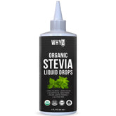 WHYZ Organic Stevia Drops sweeten coffee with zero calories.