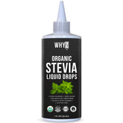 WHYZ Organic Stevia Drops sweeten coffee with zero calories.