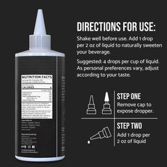 WHYZ stevia liquid drops improve tea with zero carbs.