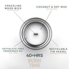 Wick & Star vegan coconut soy wax candle ready for eco-friendly decor.