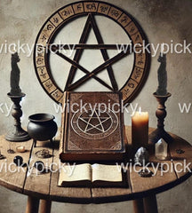 Wickypicky Egyptian symbol candle highlighting good luck and attraction.