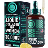 WILD FUEL liquid collagen bottle with lemon flavor for skin and hair support.