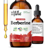 Wild & Organic Berberine Drops bottle hero for daily wellness support.