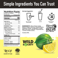 WILD SOCIETY shaker with clear protein mix ready to sip