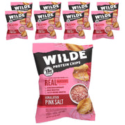Wilde Brands Protein Chips Himalayan Salt bag showing a high-protein paleo snack.