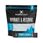 Wilderness Athlete Hydrate & Recover watermelon packets for on-the-go hydration
