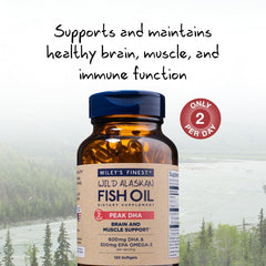 MSC-certified wild Alaskan pollock source on Wiley's Finest label.