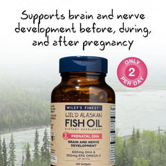 MSC-certified sustainable Wild Alaskan Pollock oil capsules by Wiley's Finest