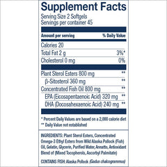 Wiley's Finest capsules shown for daily two-softgel omega-3 intake
