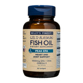 Wiley's Finest Peak EPA bottle ready for daily omega-3 support for heart and joints.