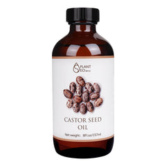 Wind in Hand organic castor oil in amber bottle nourishes hair and skin