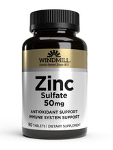 Windmill Zinc Sulfate tablets bottle front view for daily immune support
