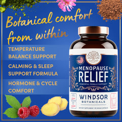 Windsor Botanicals 5-HTP-Dong-Quai-Black-Cohosh capsules — blends designed for mood and sleep support.