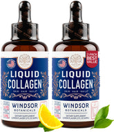 WINDSOR BOTANICALS bottle pour shows concentrated collagen for daily use