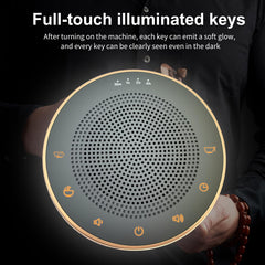 WINISH Meditation Sound Machine top panel with accessible controls and timer settings.