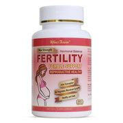 Wins Town Fertility Tablets bottle close-up showing natural support for ovulation
