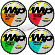 Wip Energy Pouches assorted pack front view for quick energy on the go.
