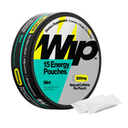 Wip Energy Pouches Mint front view, portable energy on the go without sugar.