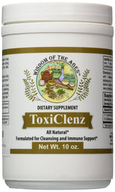 Wisdom of the Ages ToxiClenz base image featuring fossil shell flour supporting natural cleansing.