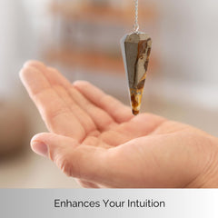 Wish Well chakra balancing pendulum aids gentle energy alignment.