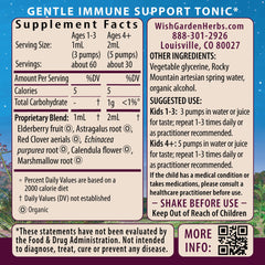 WishGarden Daily Immune ingredients elderberry and echinacea visual for immune support
