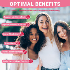 Wiszeen collagen and biotin gummies closeup underlines beauty and skin care potential