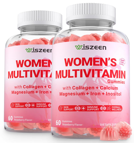 Wiszeen sugar-free methylated multivitamin bottle pour highlights energy-friendly routine