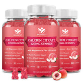 WOGORGT Calcium Citrate gummies bottle shows easy-to-take immune-support supplement.