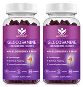WOGORGT Glucosamine Chondroitin Gummies bottle front for mobility support.