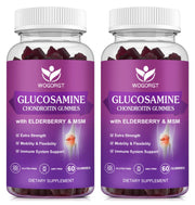 WOGORGT Glucosamine Chondroitin Gummies bottle front for mobility support.